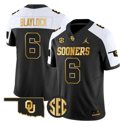 Men's Oklahoma Sooners 2025 Gold Vapor Limited Jersey - All Stitched