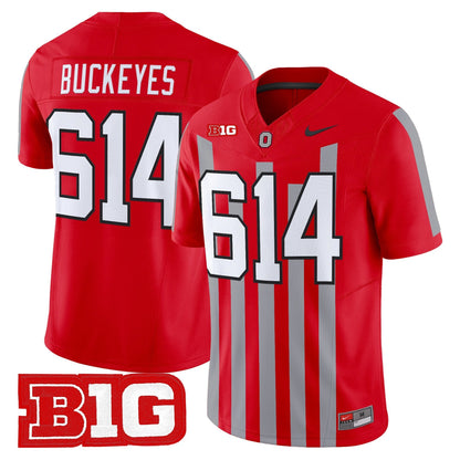 Men's Ohio State Buckeyes Throwback Vapor Limited Jersey - All Stitched