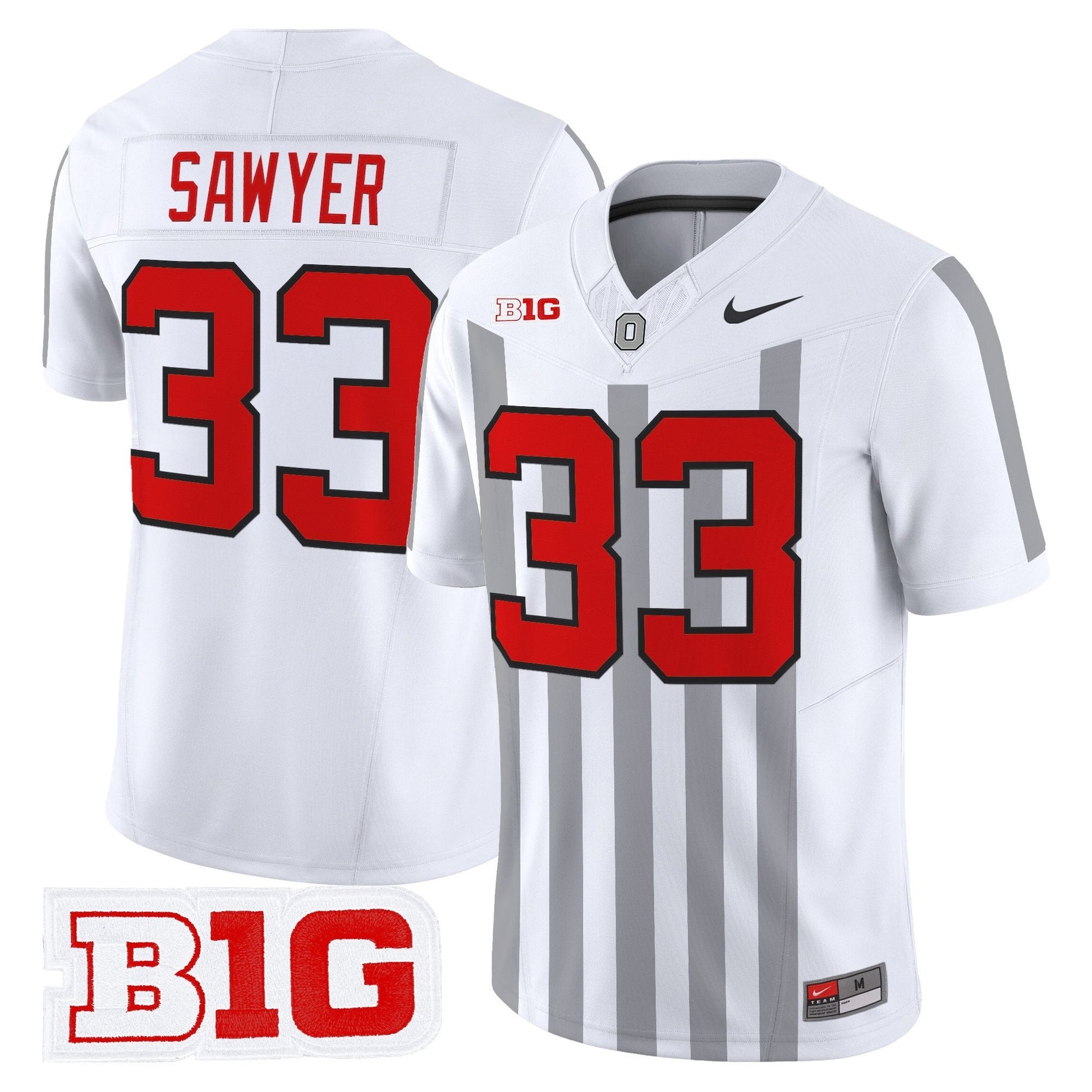 Men's Ohio State Buckeyes Throwback Vapor Limited Jersey - All Stitched