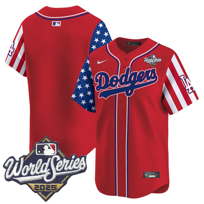 Men's Dodgers 2025 World Series Vapor Premier Limited Jersey - American Style - All Stitched