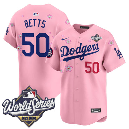Men's Dodgers 2025 World Series x Tokyo Series Vapor Premier Limited Jersey V2 - All Stitched