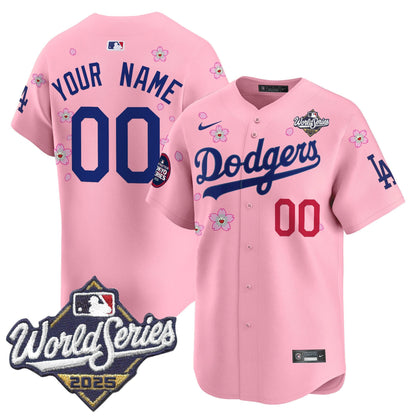 Dodgers 2025 World Series x Tokyo Series Vapor Premier Limited Custom Jersey V2 - All Stitched