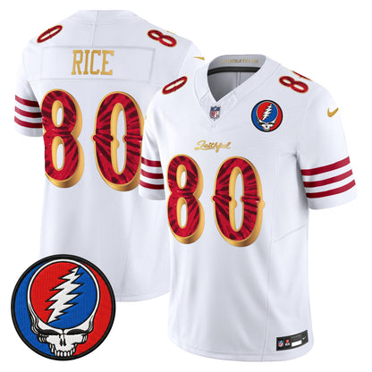 Men's San Francisco 49ers x Grateful Dead Rivalries Vapor Limited Jersey - Rivalries Edition - All Stitched
