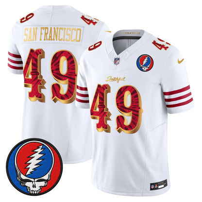 Men's San Francisco 49ers x Grateful Dead Rivalries Vapor Limited Jersey - Rivalries Edition - All Stitched