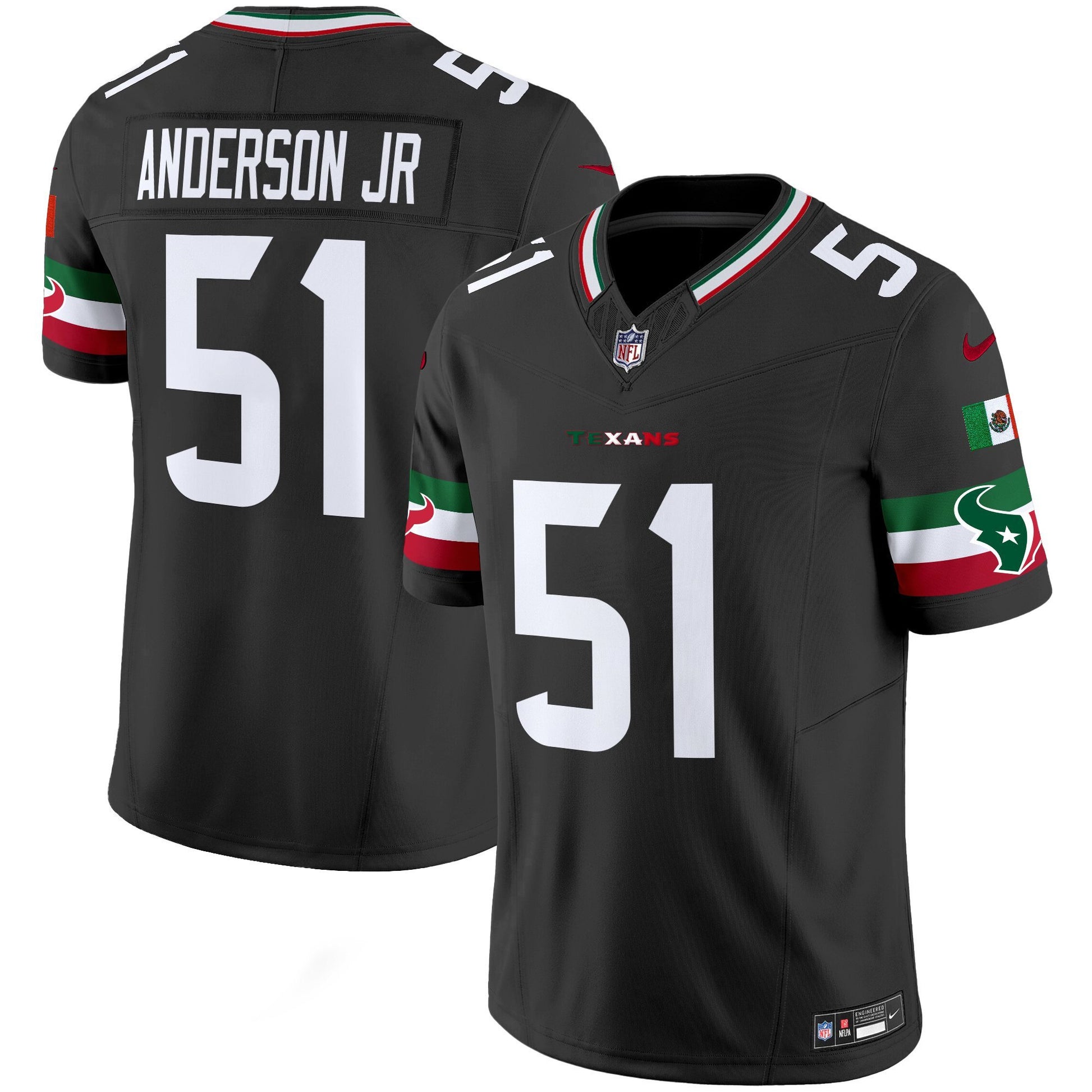 Men's Houston Texans Mexico Vapor Limited Jersey - All Stitched