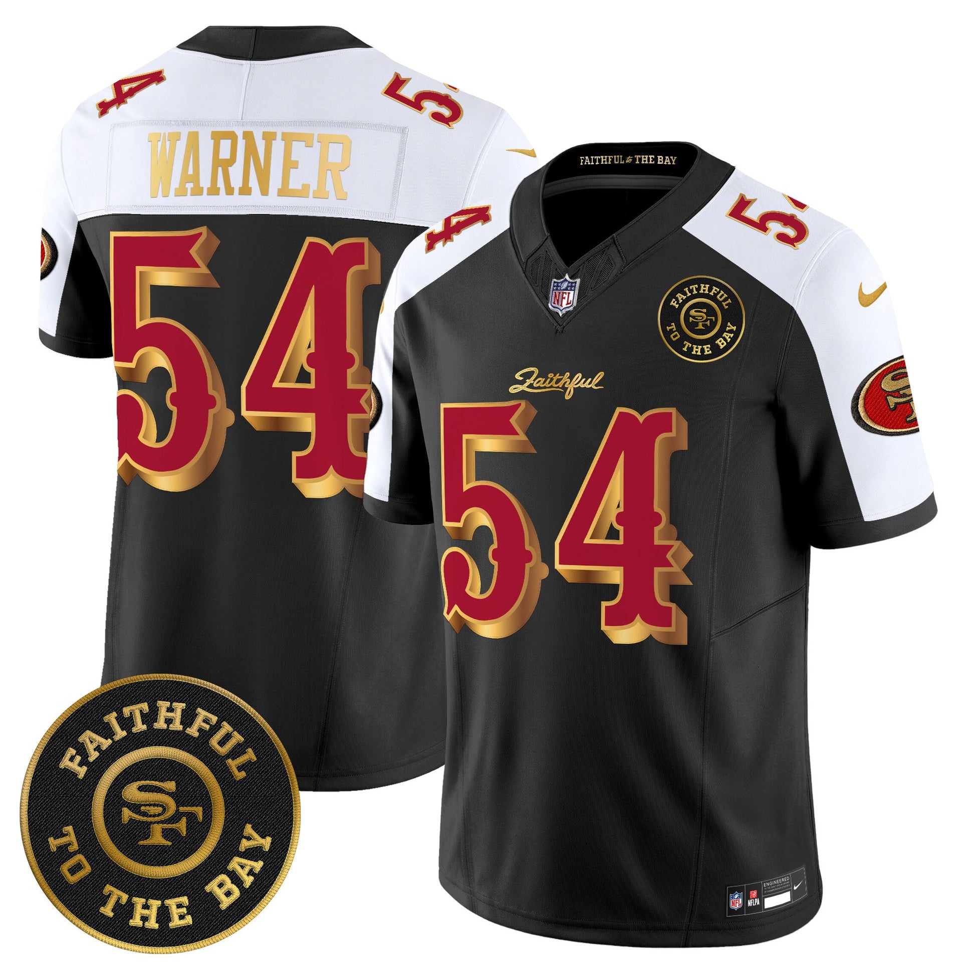 Men's 49ers “Rivalries” Vapor Limited Jersey - Faithful To The Bay Patch - All Stitched