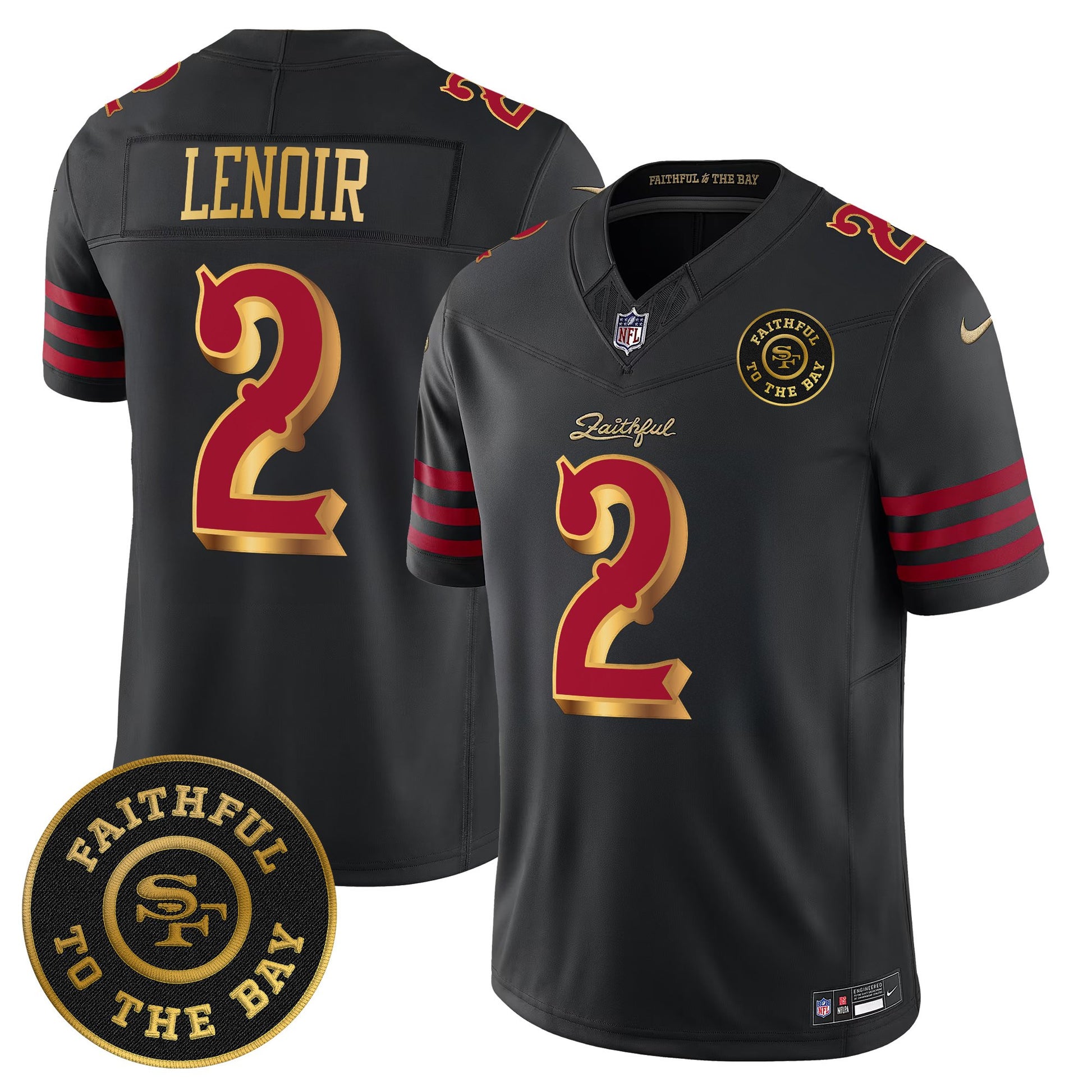 Men's 49ers “Rivalries” Vapor Limited Jersey - Faithful To The Bay Patch - All Stitched