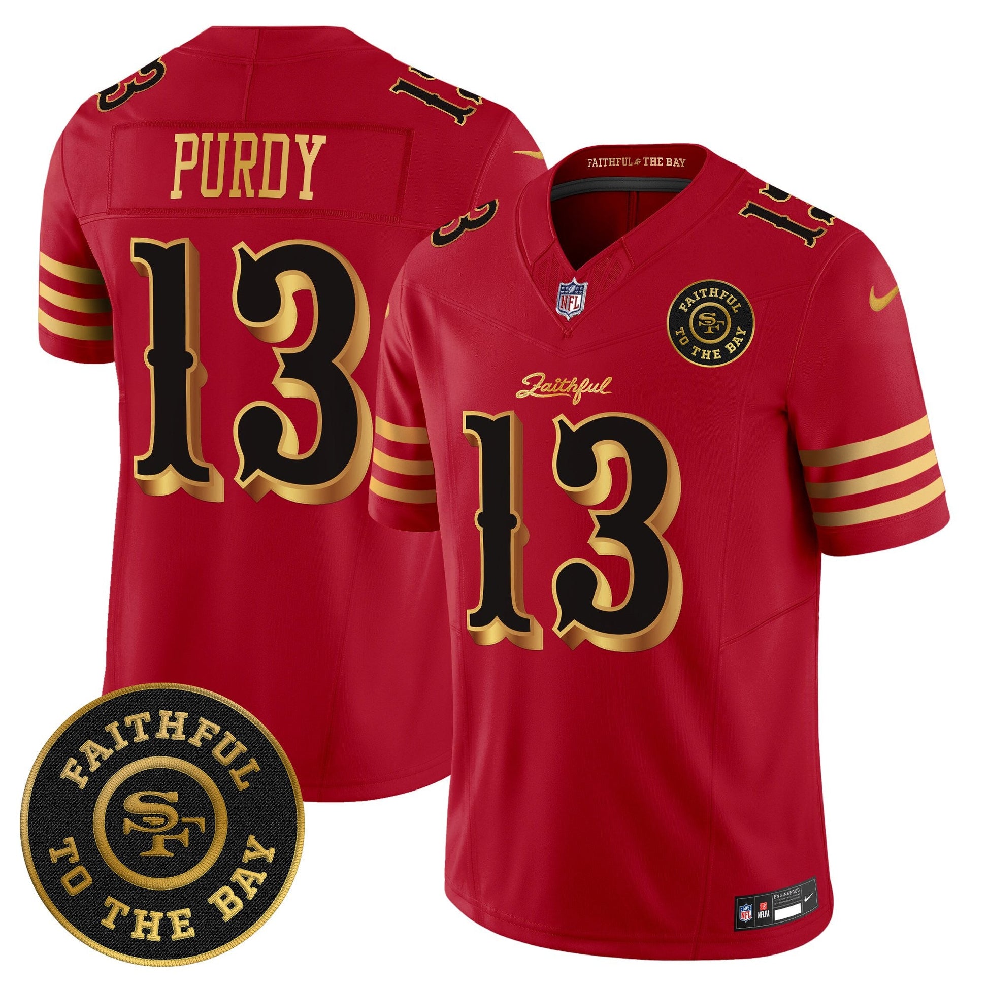 Men's 49ers “Rivalries” Vapor Limited Jersey - Faithful To The Bay Patch - All Stitched