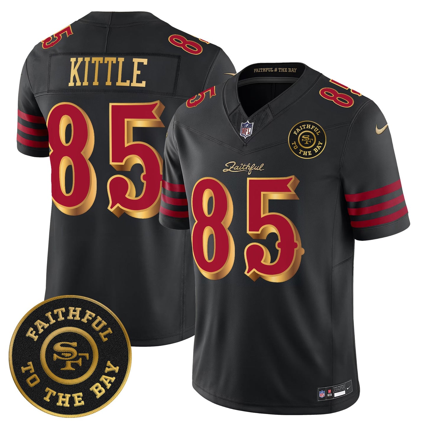 Men's 49ers “Rivalries” Vapor Limited Jersey - Faithful To The Bay Patch - All Stitched