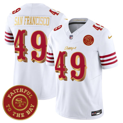 Men's 49ers “Rivalries” Vapor Limited Jersey - Faithful To The Bay Patch - All Stitched