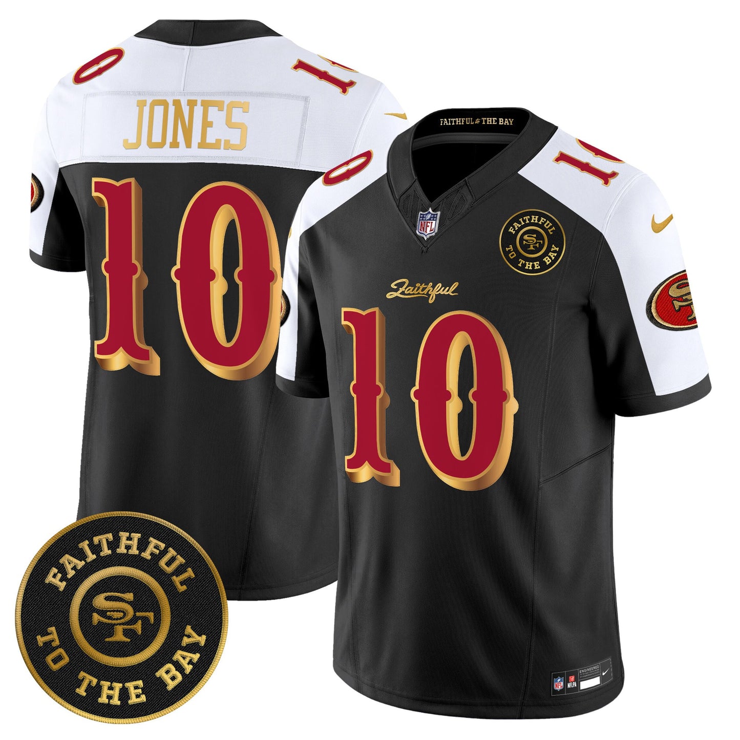 Men's 49ers “Rivalries” Vapor Limited Jersey - Faithful To The Bay Patch - All Stitched