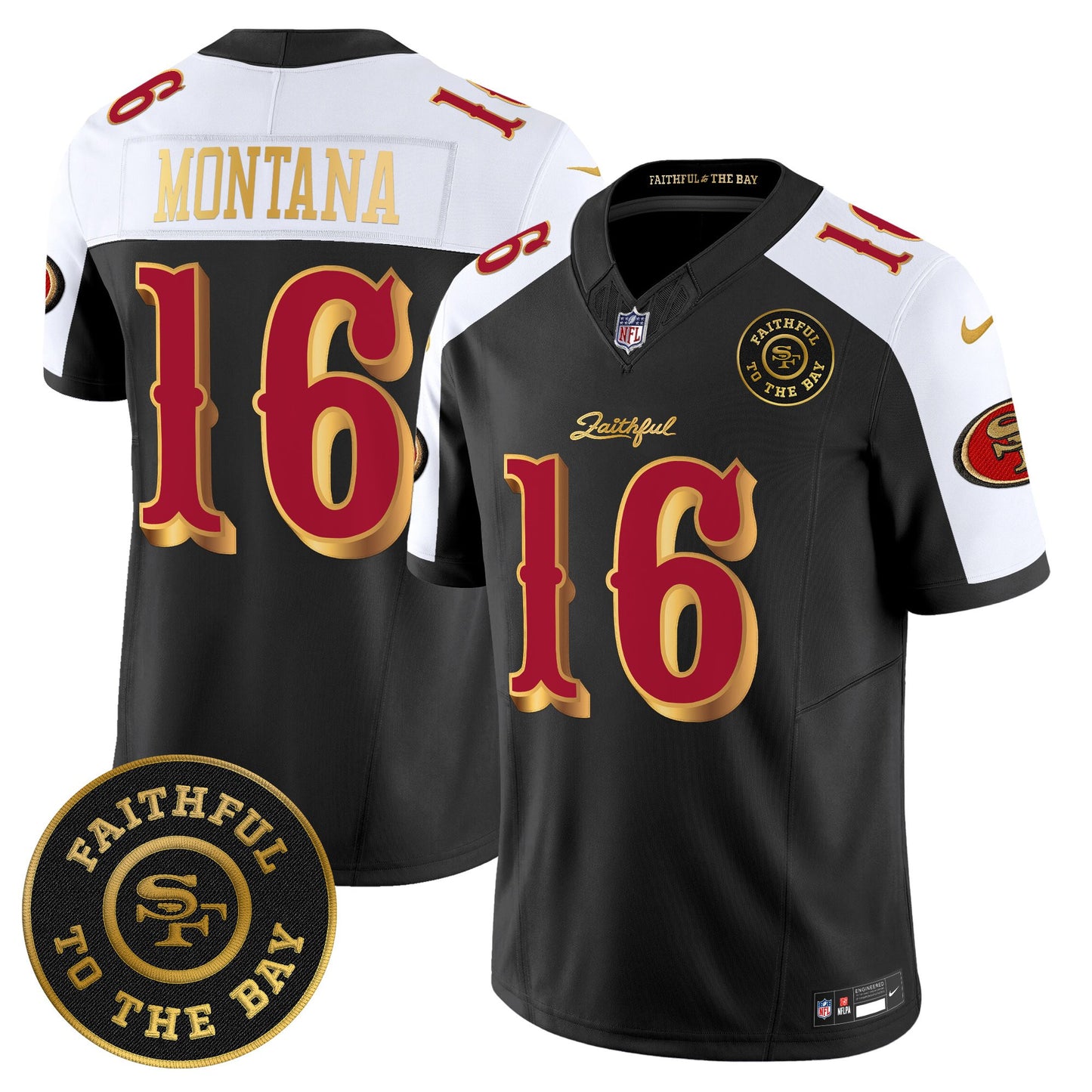 Men's 49ers “Rivalries” Vapor Limited Jersey - Faithful To The Bay Patch - All Stitched