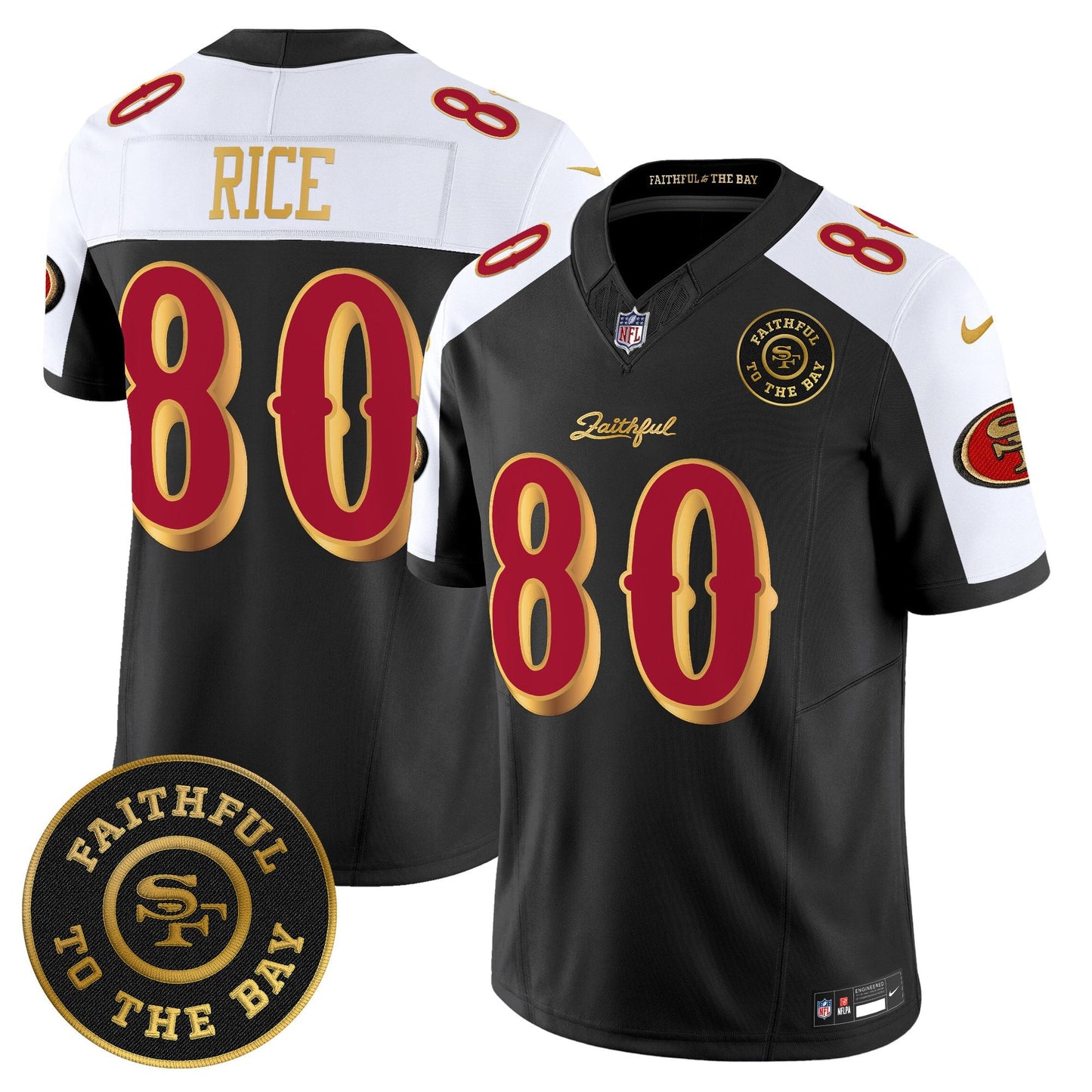 Men's 49ers “Rivalries” Vapor Limited Jersey - Faithful To The Bay Patch - All Stitched