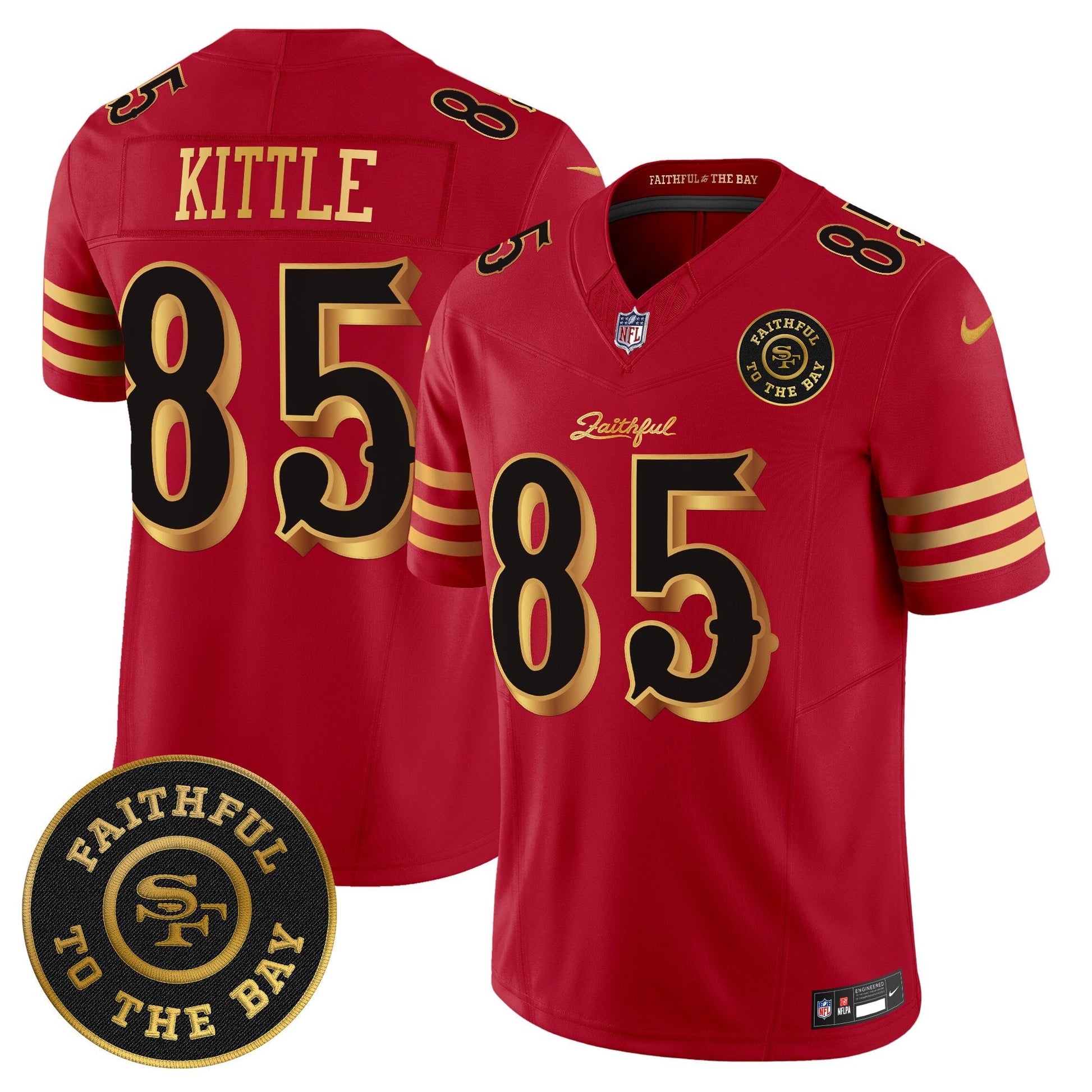 Men's 49ers “Rivalries” Vapor Limited Jersey - Faithful To The Bay Patch - All Stitched