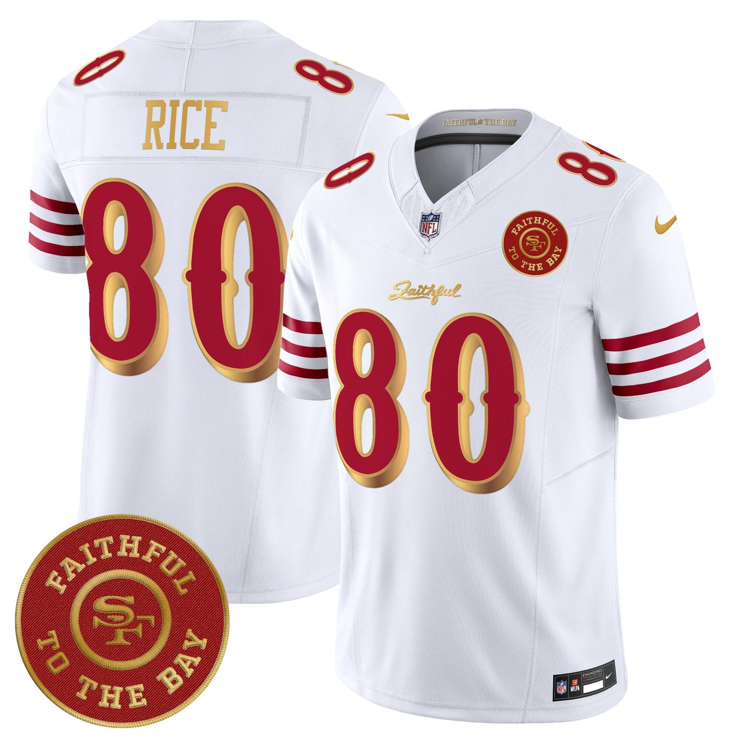 Men's 49ers “Rivalries” Vapor Limited Jersey - Faithful To The Bay Patch - All Stitched