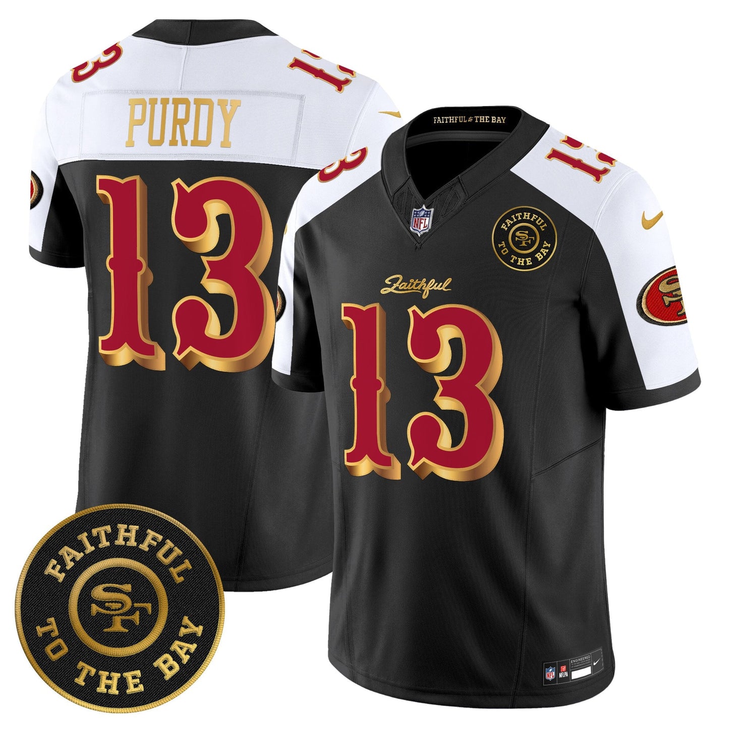 Men's 49ers “Rivalries” Vapor Limited Jersey - Faithful To The Bay Patch - All Stitched