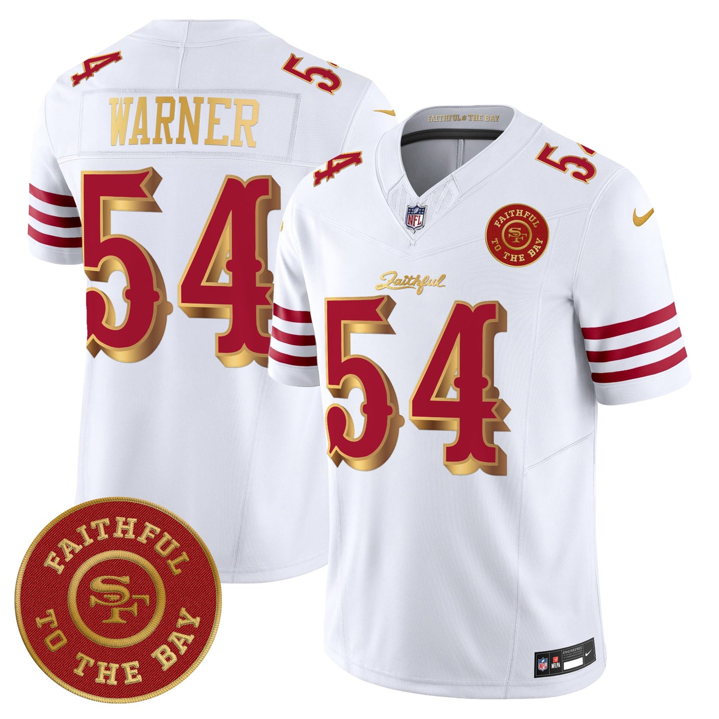 Men's 49ers “Rivalries” Vapor Limited Jersey - Faithful To The Bay Patch - All Stitched