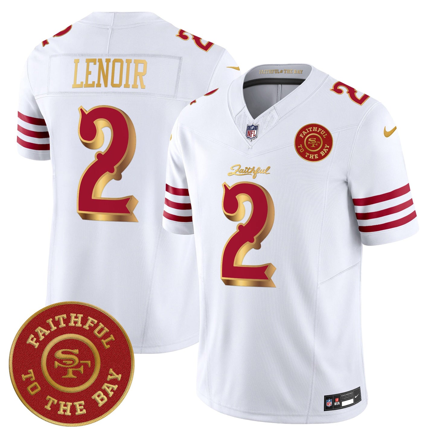 Men's 49ers “Rivalries” Vapor Limited Jersey - Faithful To The Bay Patch - All Stitched