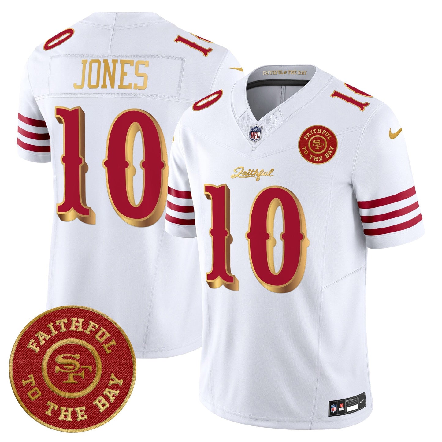 Men's 49ers “Rivalries” Vapor Limited Jersey - Faithful To The Bay Patch - All Stitched