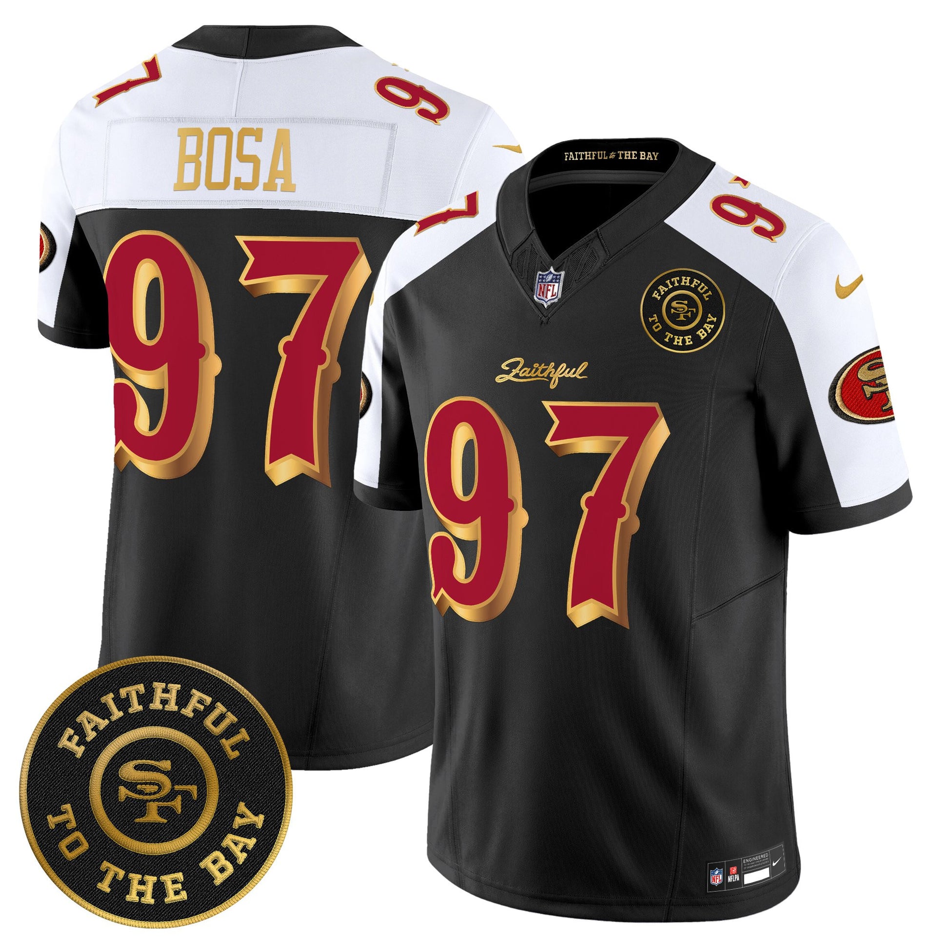 Men's 49ers “Rivalries” Vapor Limited Jersey - Faithful To The Bay Patch - All Stitched