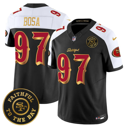 Men's 49ers “Rivalries” Vapor Limited Jersey - Faithful To The Bay Patch - All Stitched