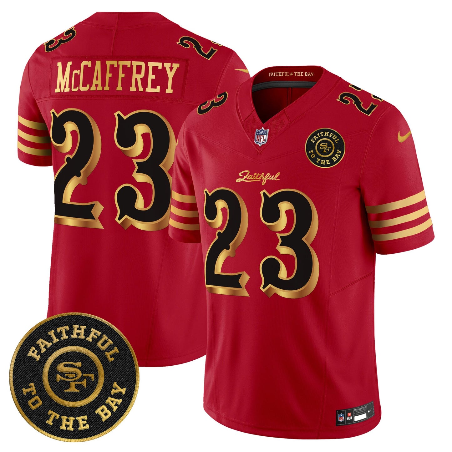 Men's 49ers “Rivalries” Vapor Limited Jersey - Faithful To The Bay Patch - All Stitched