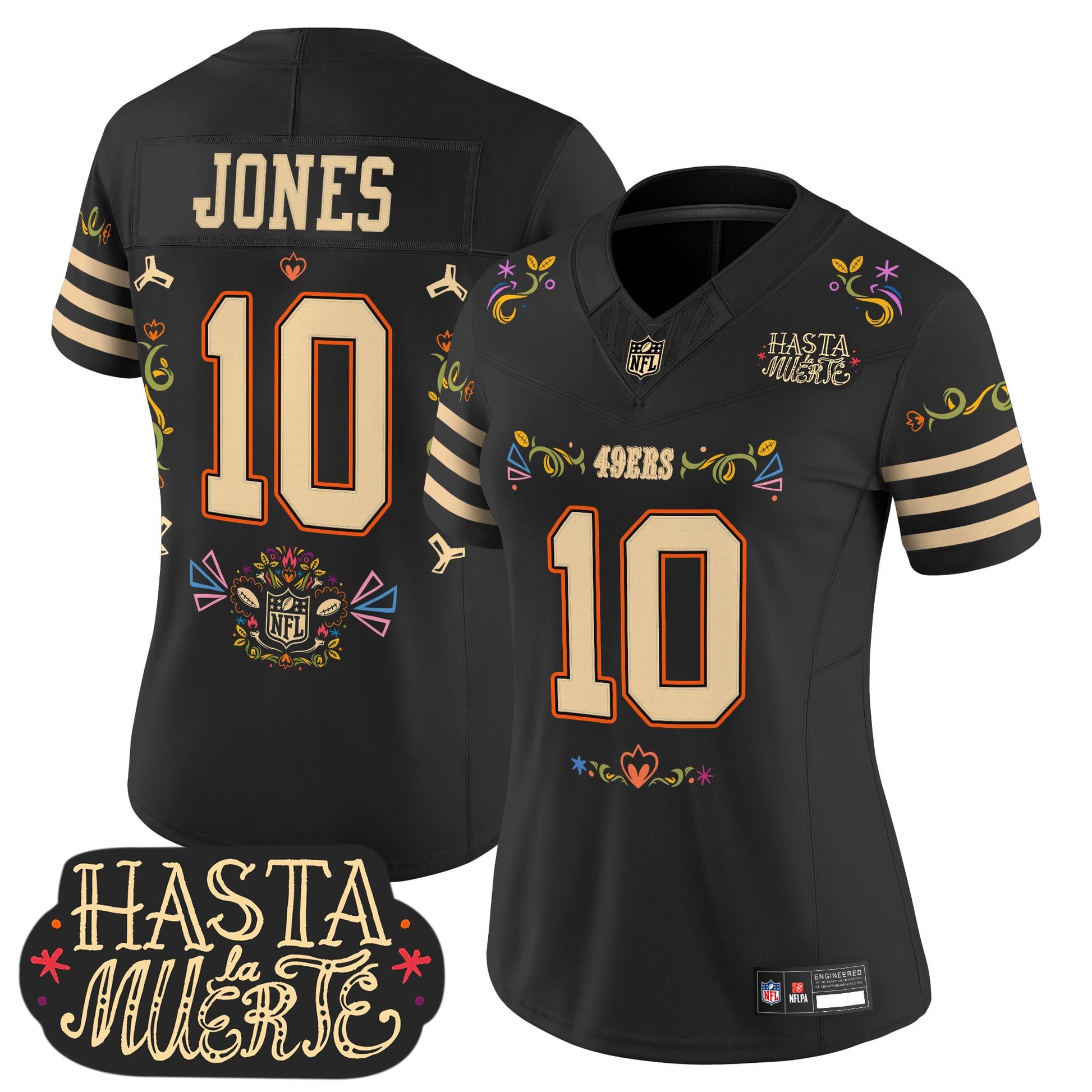 San Francisco 49ers Mexico 'Hasta la Muerte Edition' Vapor Limited Jersey - All Printed