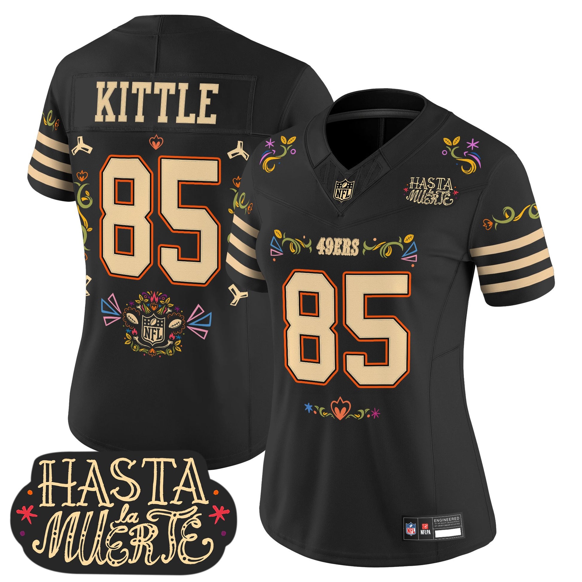 San Francisco 49ers Mexico 'Hasta la Muerte Edition' Vapor Limited Jersey - All Printed