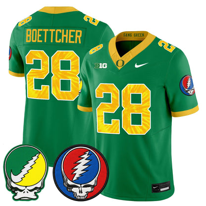 Men's Oregon Ducks 2025 'Grateful Ducks x Grateful Dead' Vapor Limited Jersey - All Stitched