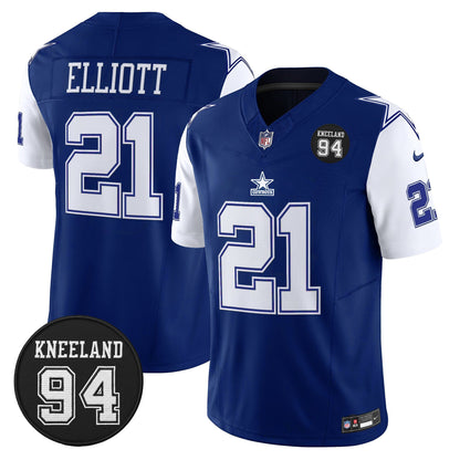 Men's Dallas Cowboys #94 Marshawn Kneeland Memorial Patch Vapor Limited Jersey - All Stitched