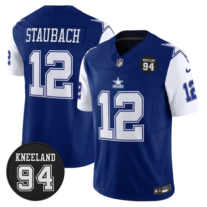 Men's Dallas Cowboys #94 Marshawn Kneeland Memorial Patch Vapor Limited Jersey - All Stitched