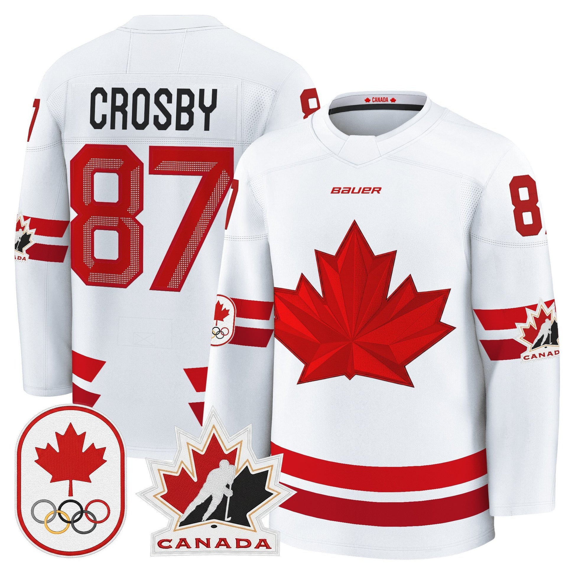 Men's 2026 Canada Olympic Premium Hockey Jersey - All Stitched