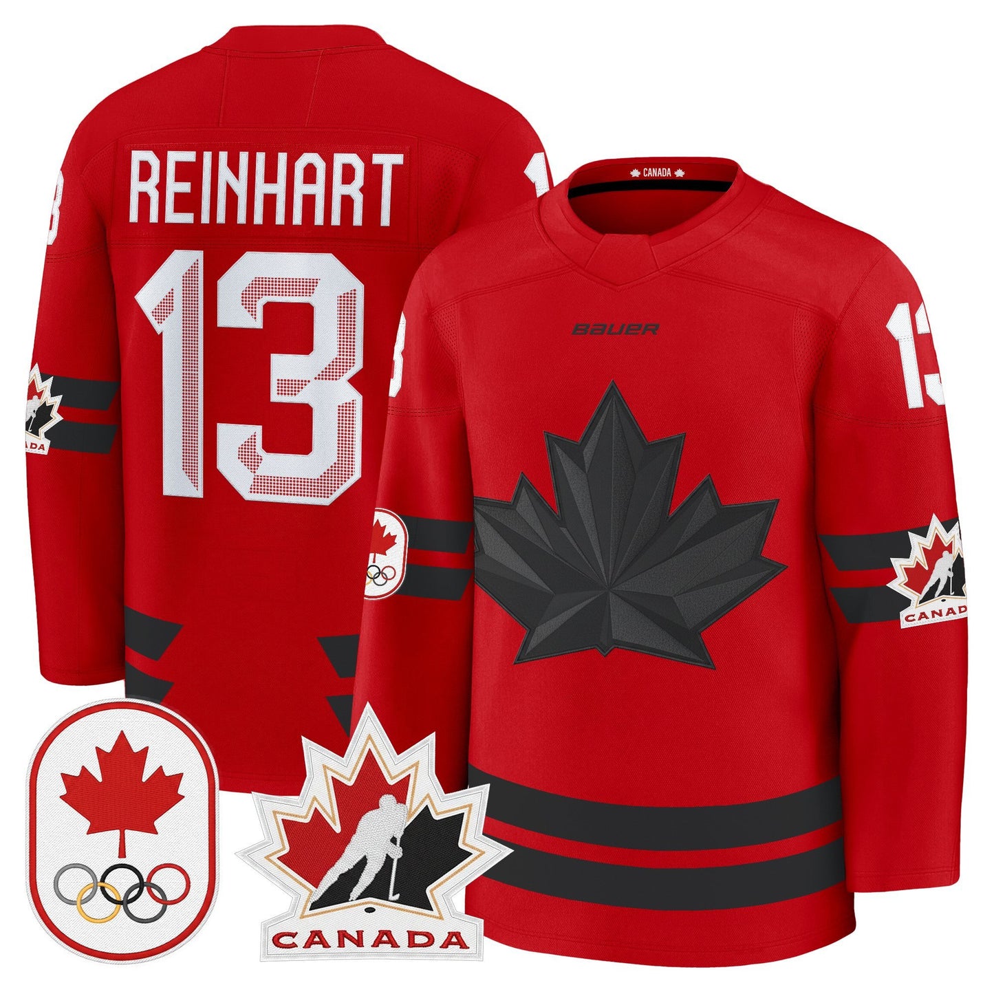 Men's 2026 Canada Olympic Premium Hockey Jersey - All Stitched