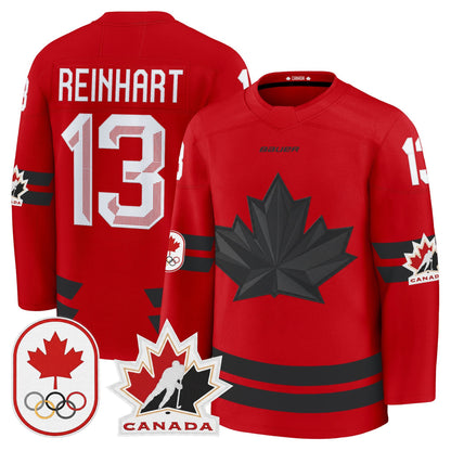 Men's 2026 Canada Olympic Premium Hockey Jersey - All Stitched