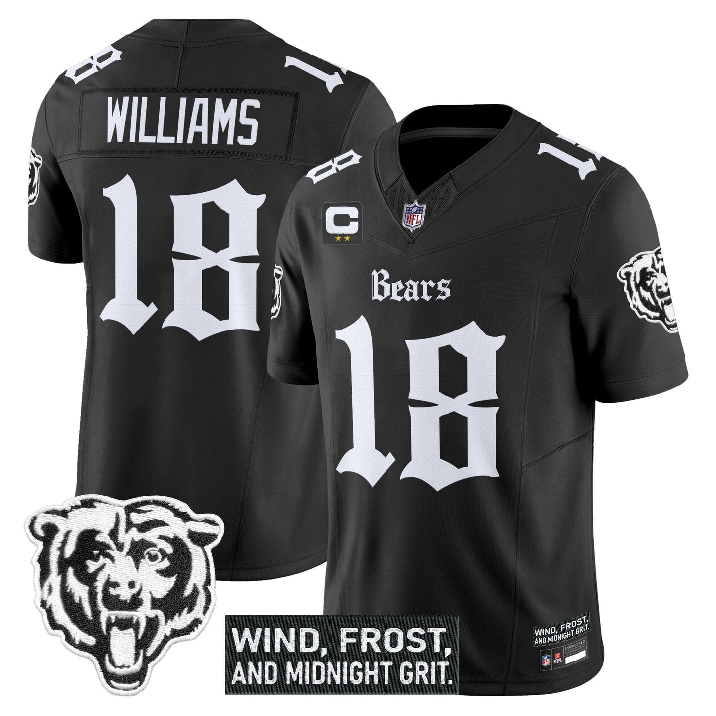 Men's Chicago Bears 'Gothic Midway Legacy' Vapor Limited Jersey - All Stitched