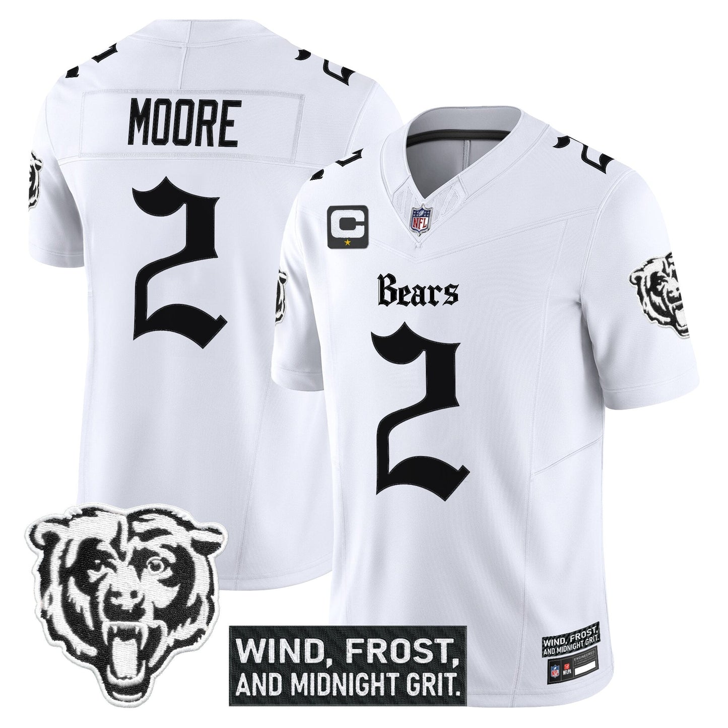 Men's Chicago Bears 'Gothic Midway Legacy' Vapor Limited Jersey - All Stitched