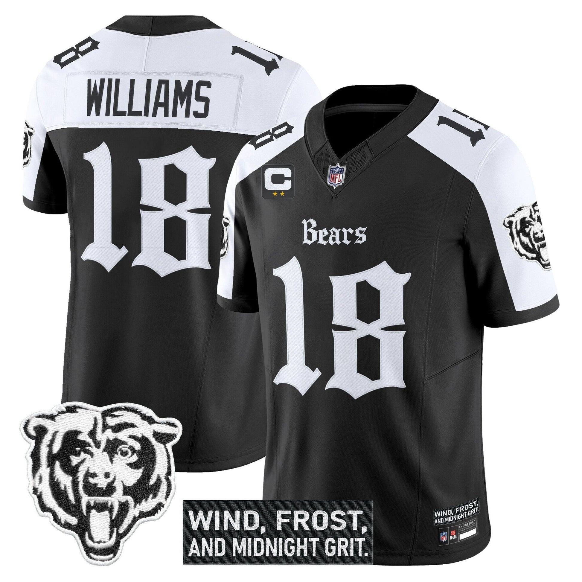Men's Chicago Bears 'Gothic Midway Legacy' Vapor Limited Jersey - All Stitched