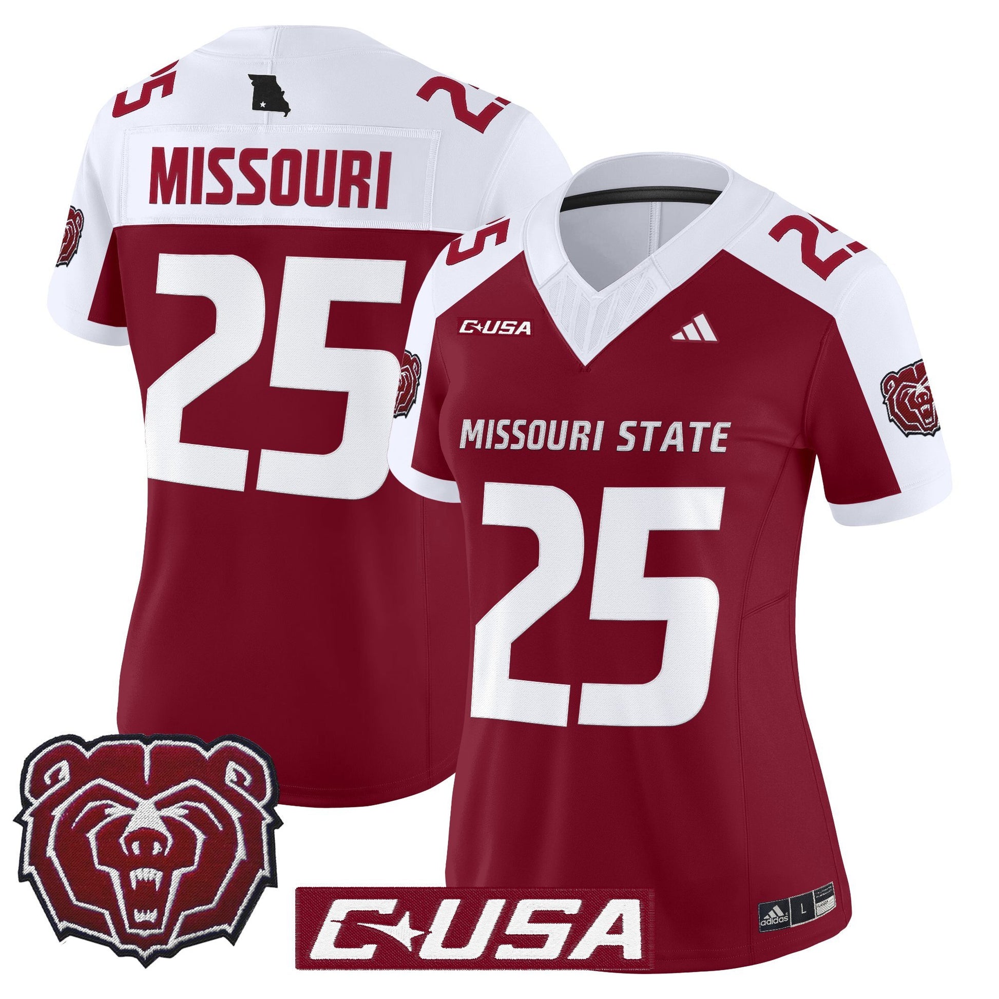 Women's Missouri State Bears 2025 Vapor Limited Jersey - All Stitched