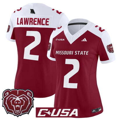 Women's Missouri State Bears 2025 Vapor Limited Jersey - All Stitched