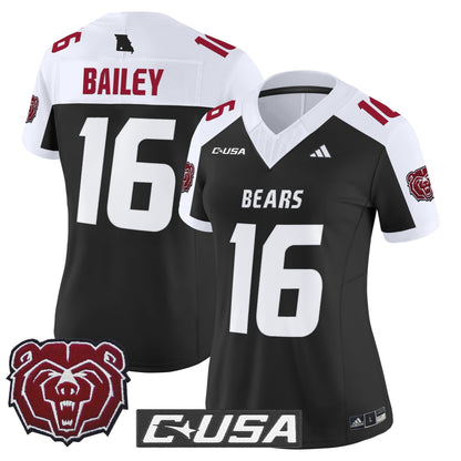 Women's Missouri State Bears 2025 Vapor Limited Jersey - All Stitched