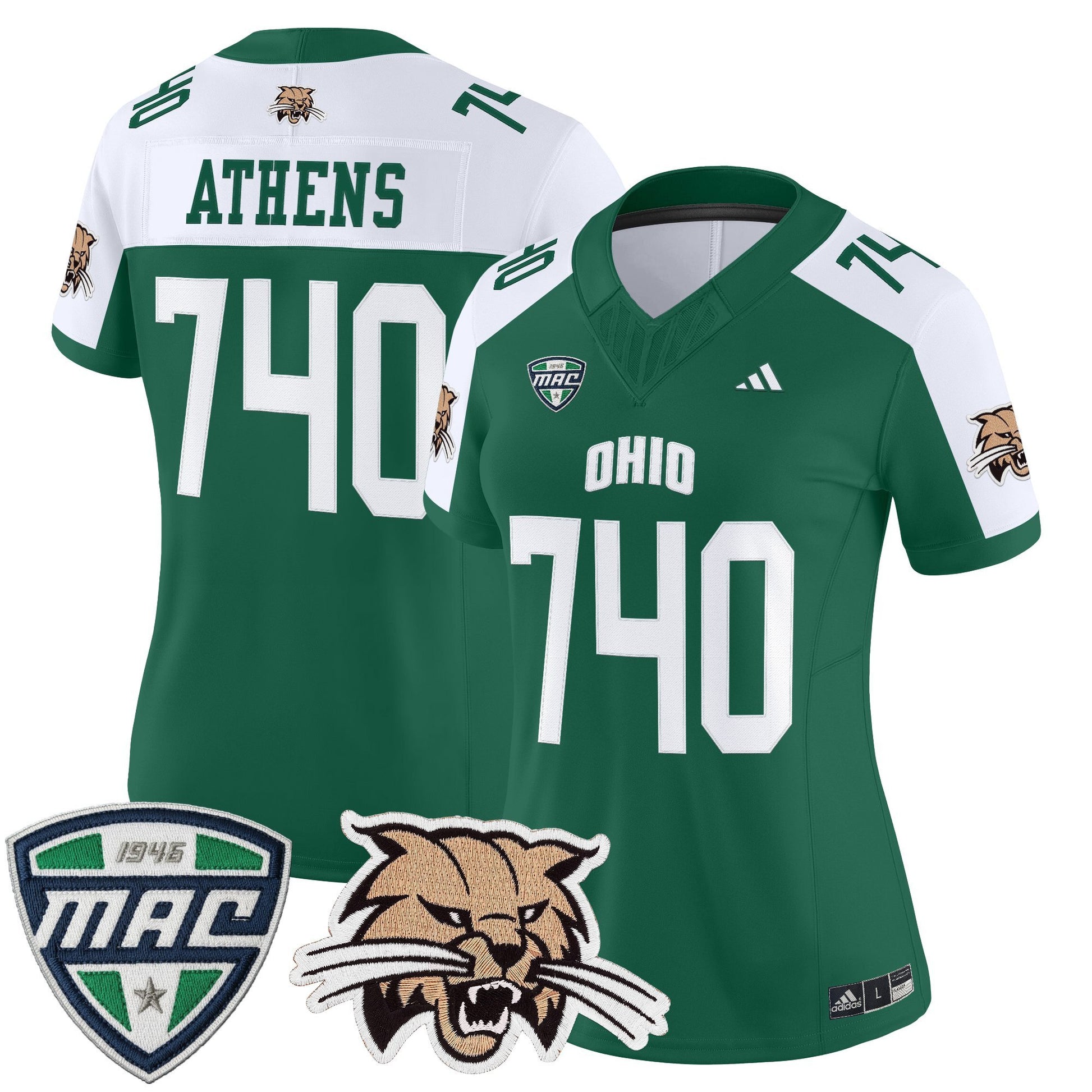 Women's Ohio Bobcats 2025 Vapor Limited Jersey - All Stitched