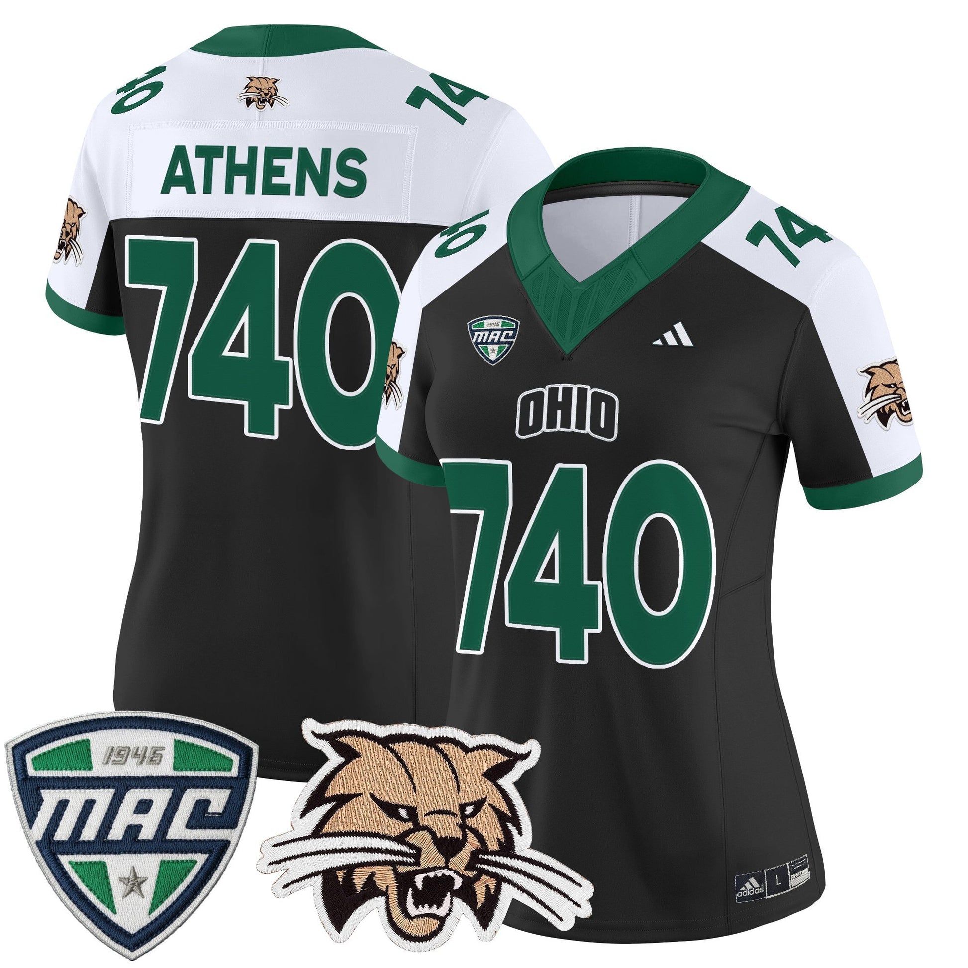 Women's Ohio Bobcats 2025 Vapor Limited Jersey - All Stitched