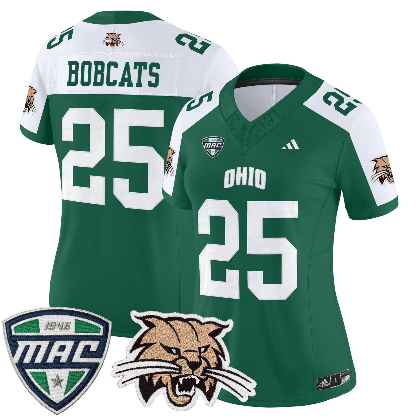 Women's Ohio Bobcats 2025 Vapor Limited Jersey - All Stitched