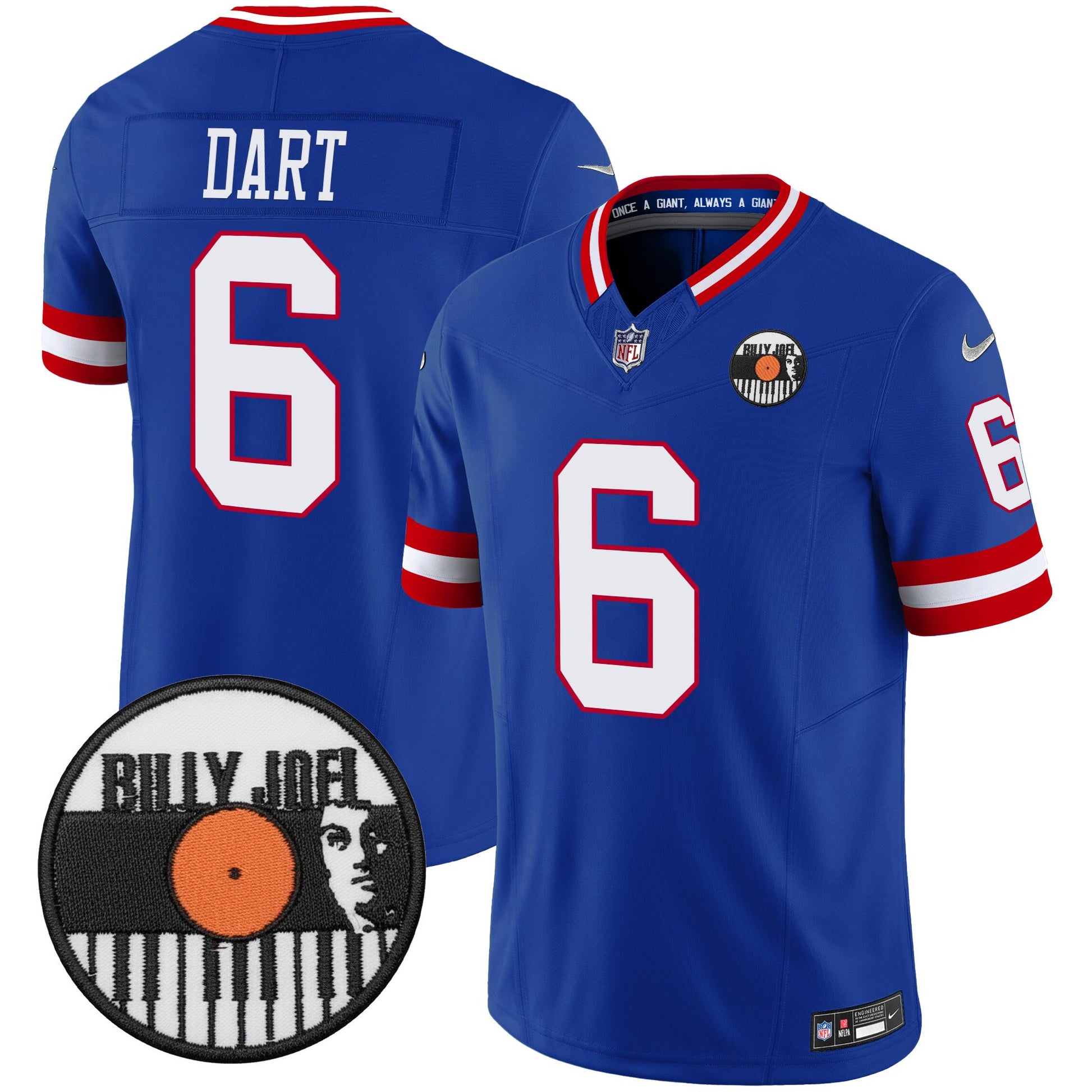 Billy Joel × NYG Vapor Limited Jersey - All stitched