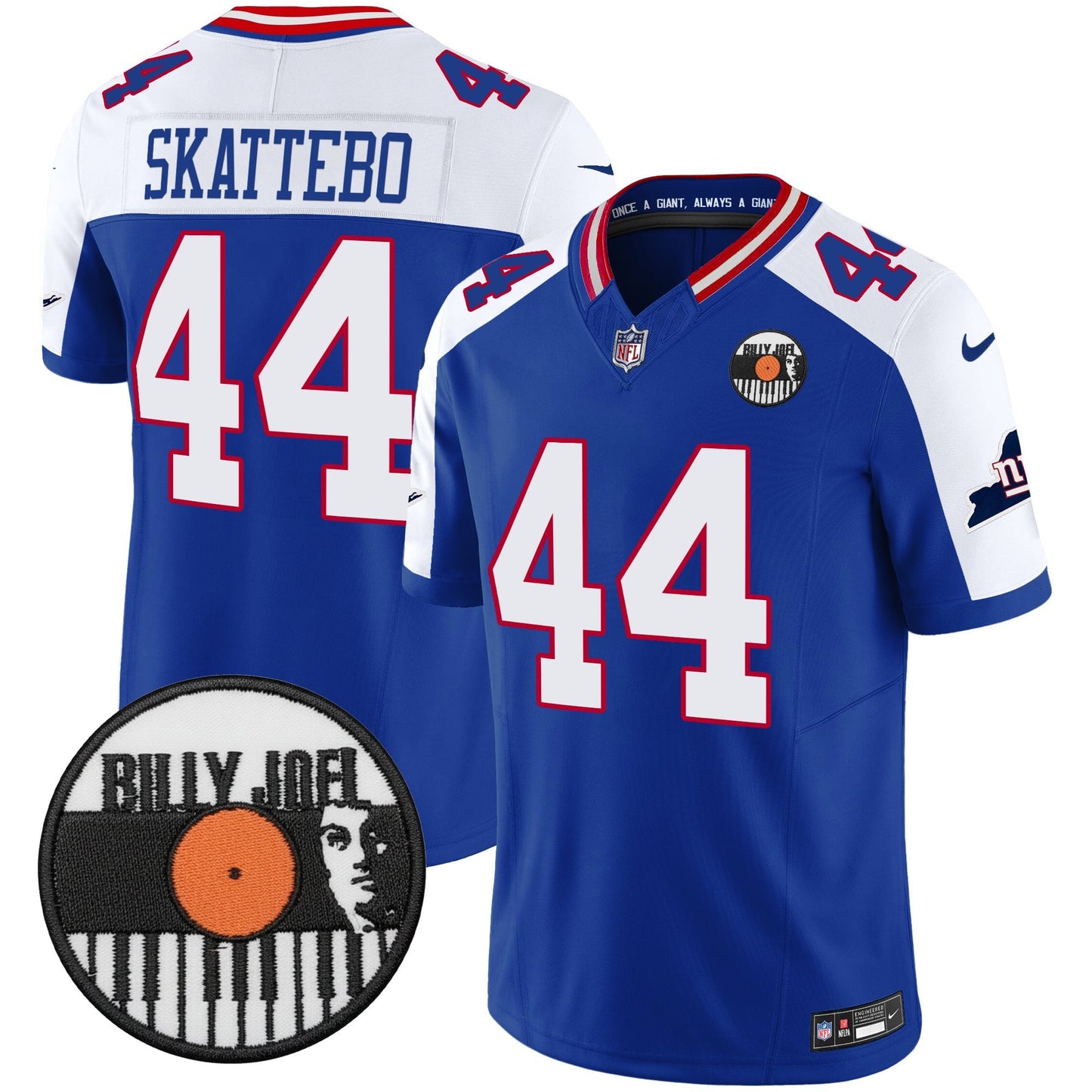 Men's Billy Joel × New York Giants Vapor Limited Jersey - All stitched
