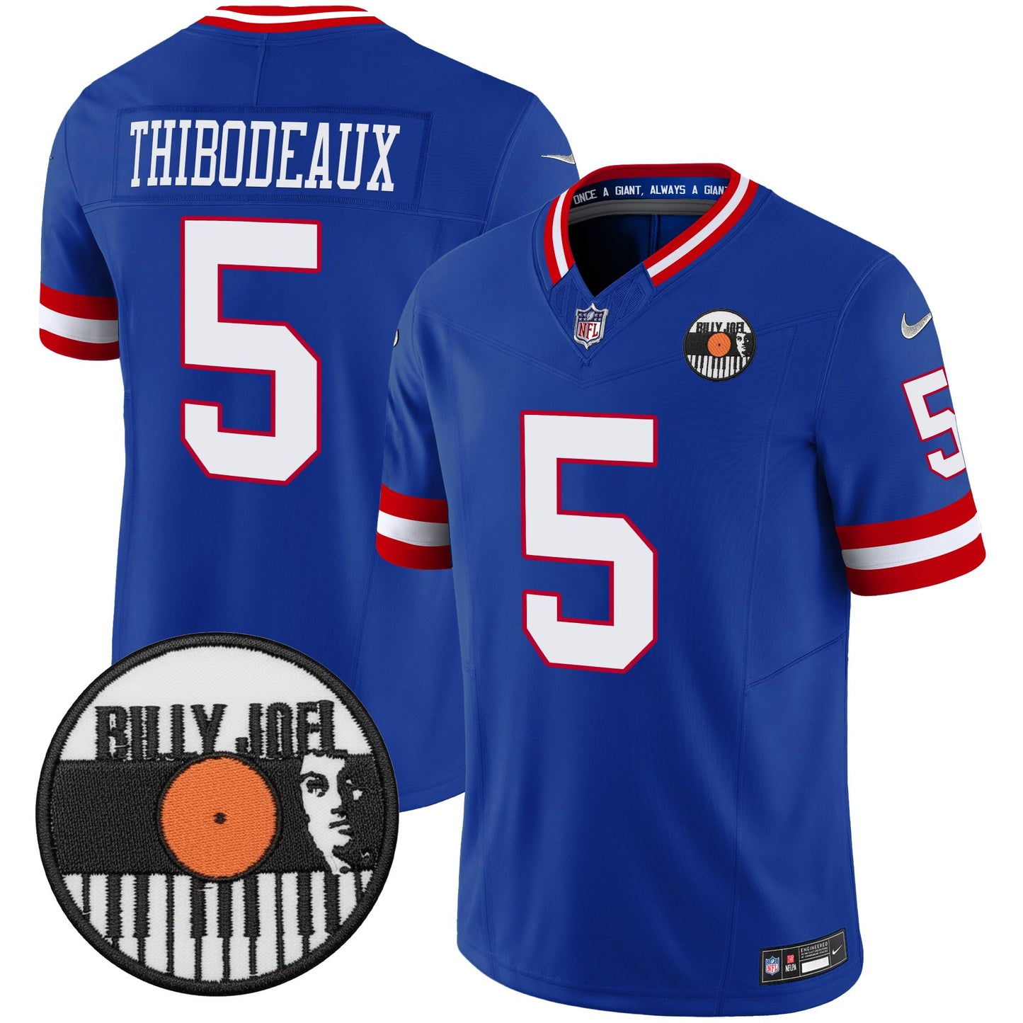 Men's Billy Joel × New York Giants Vapor Limited Jersey - All stitched