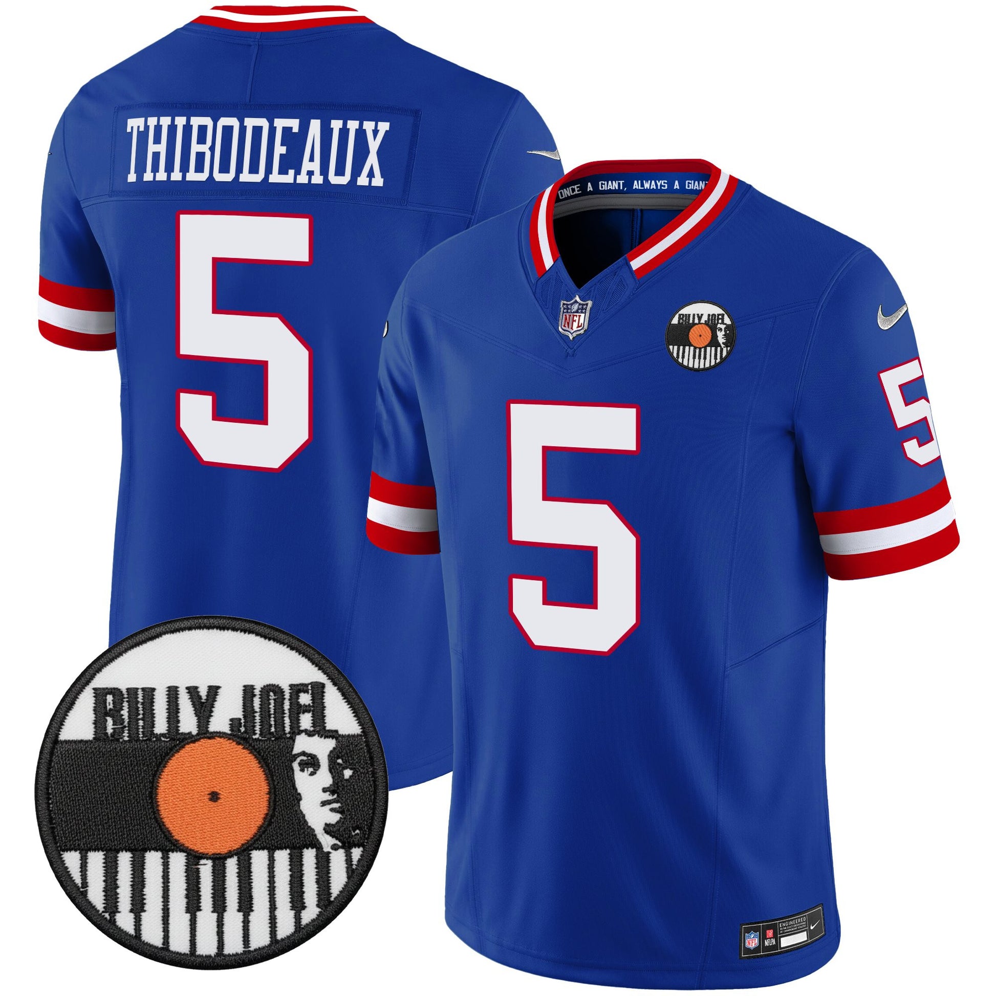 Men's Billy Joel × New York Giants Vapor Limited Jersey - All stitched