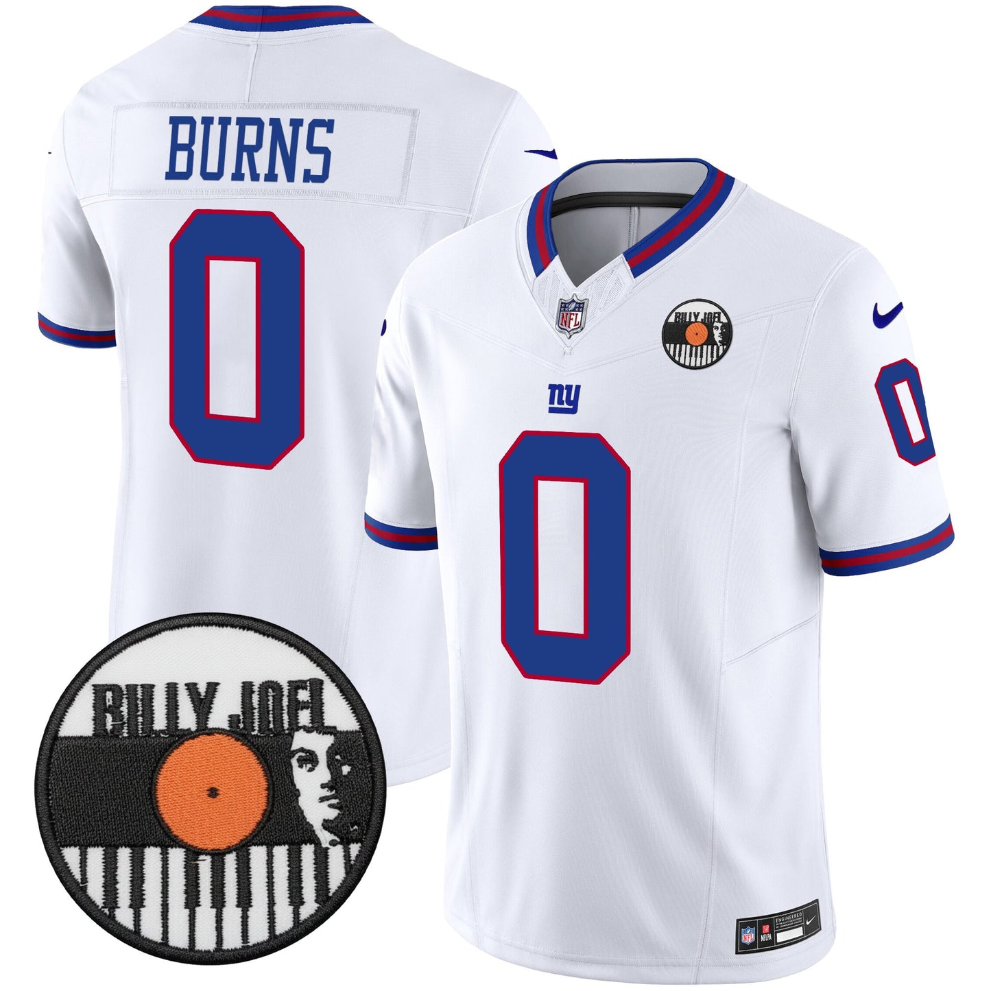 Men's Billy Joel × New York Giants Vapor Limited Jersey - All stitched