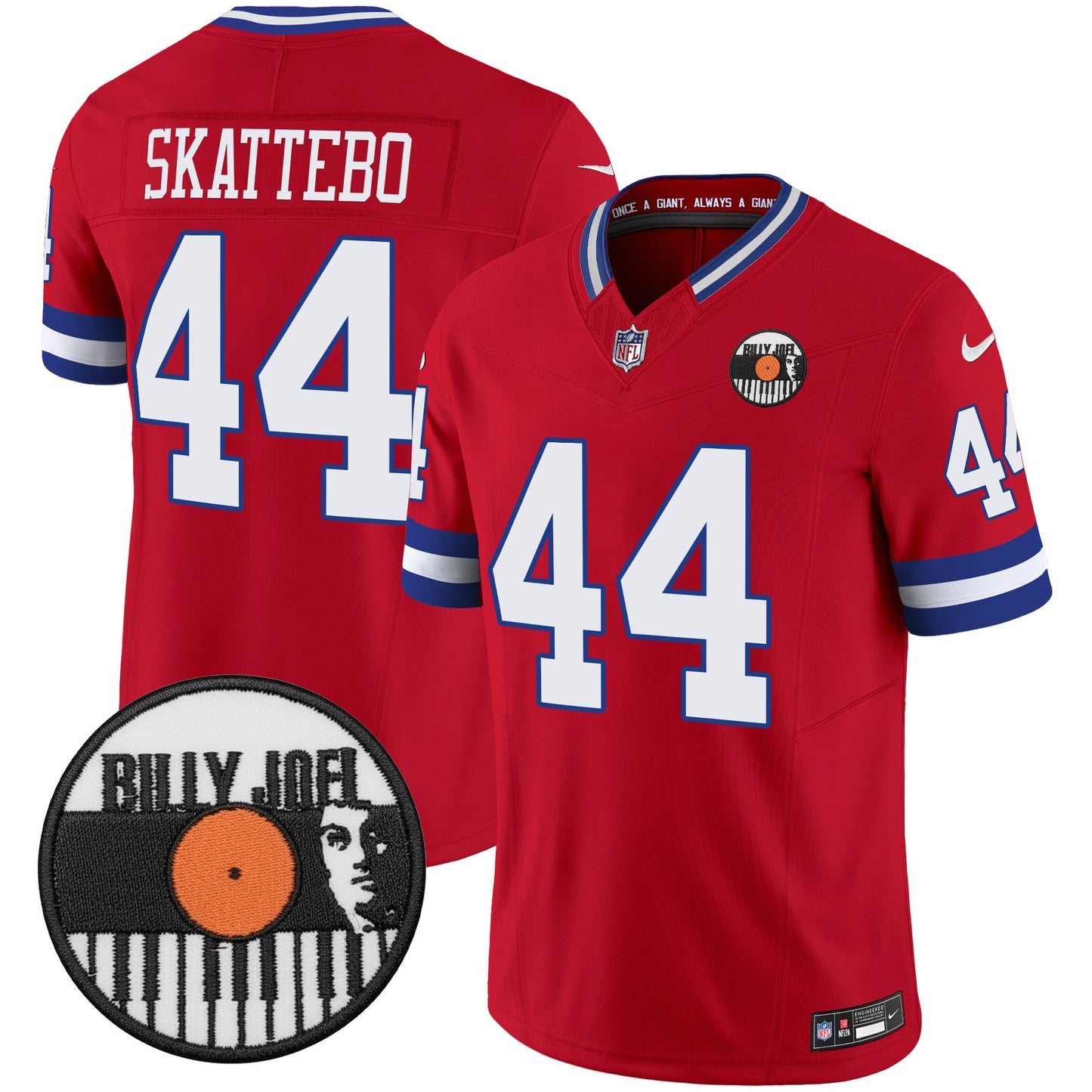 Men's Billy Joel × New York Giants Vapor Limited Jersey - All stitched