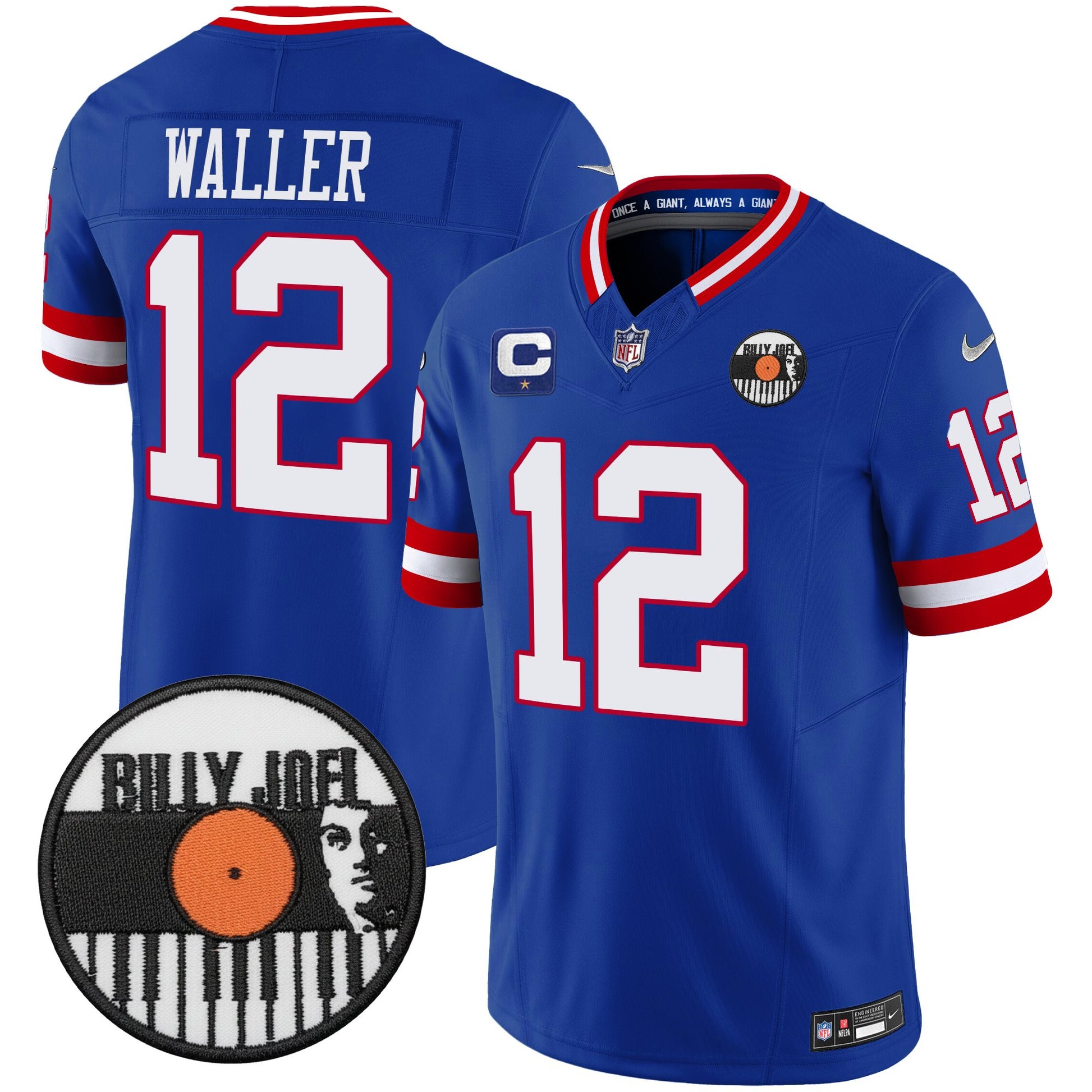 Men's Billy Joel × New York Giants Vapor Limited Jersey - All stitched